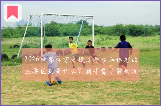 2026世界杯官方投注平台和体彩的主要区别是什么？新手需了解的注意事项